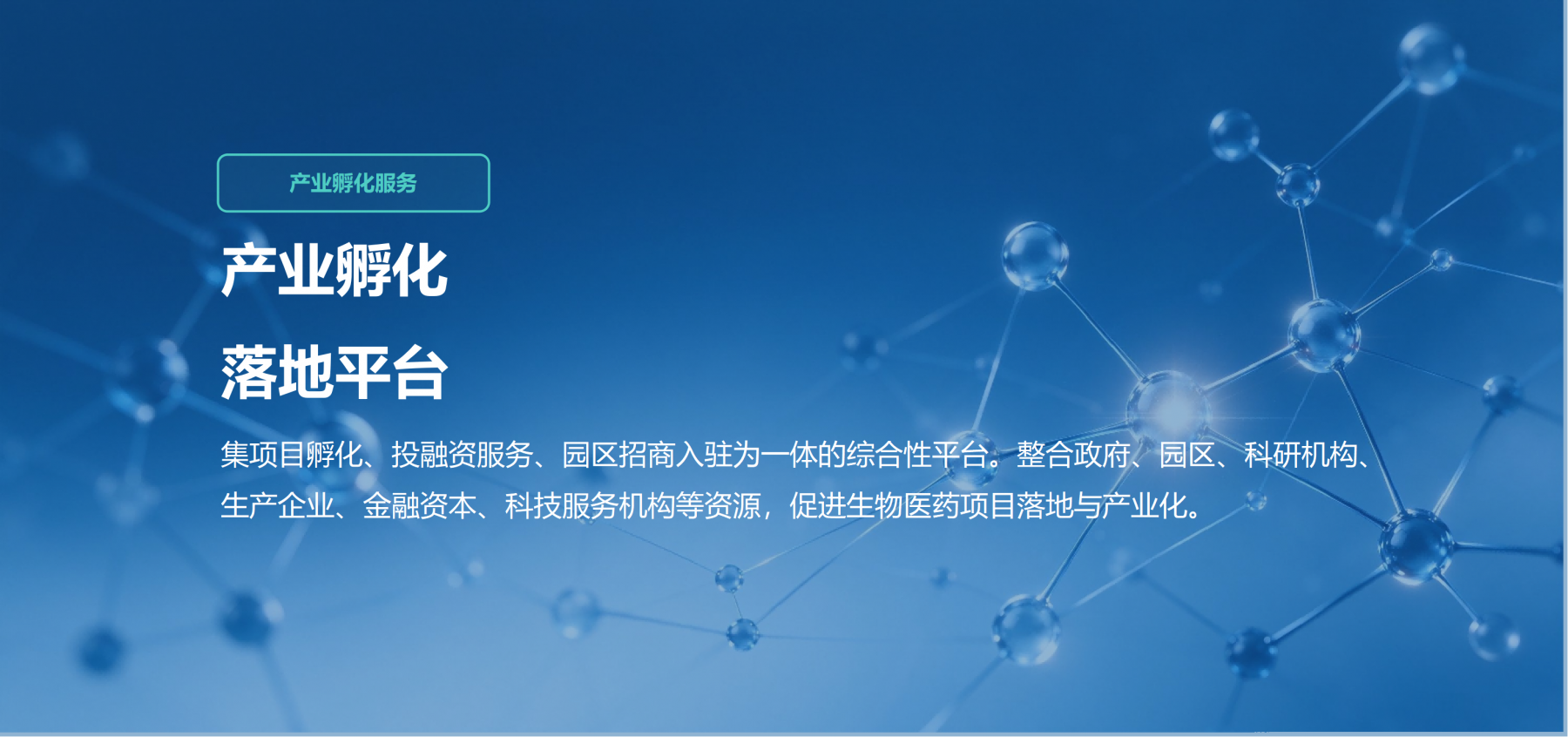 产业孵化落地简介
